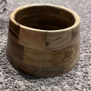 Wooden Christmas Tree Skirt 6.5” diameter